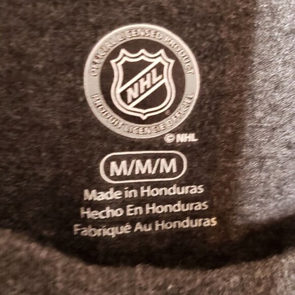 NHL Pittsburgh Penguins Mens Dark Grey Short Sleeve Shirt Medium - Picture 4 of 5